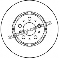 Brzdový kotouč TRW DF4053S - VOLVO S60 00-
