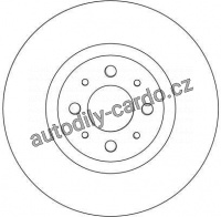 Brzdový kotouč TRW DF4377 - FIAT STILO