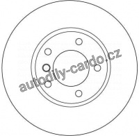 Brzdový kotouč TRW DF4055 - BMW 3 E46