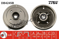 Brzdový buben TRW DB4245B