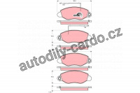 Sada brzdových destiček TRW GDB3354 - NISSAN CABSTAR