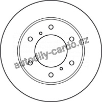 Brzdový kotouč TRW DF4920 - MITSUBISHI L200 05-
