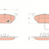 Sada brzdových destiček TRW GDB1658 - VW GOLF V 05-