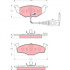 Sada brzdových destiček TRW GDB1586 - VW POLO