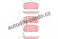 Sada brzdových destiček TRW GDB3357 - MAZDA RX8, SUZUKI IGNIS