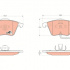 Sada brzdových destiček TRW GDB1659