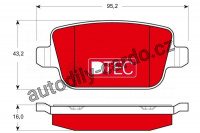 Sada brzdových destiček TRW GDB1732DTE - FORD S-MAX 2.0 TDCI