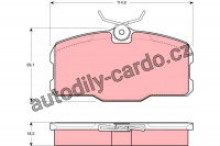 Sada brzdových destiček TRW GDB418 - MERCEDES C126 500SEC 81-