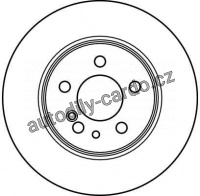 Brzdový kotouč TRW DF2594 - MERCEDES W140 S