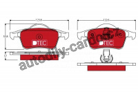 Sada brzdových destiček TRW GDB1389DTE - VOLVO S60.S80