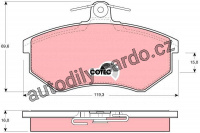 Sada brzdových destiček TRW GDB430 - AUDI 80, VW PASSAT