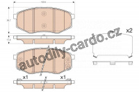 Sada brzdových destiček TRW GDB3553