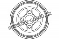 Brzdový buben TRW DB4214 - RENAULT MEGANE, TWINGO, CLIO II