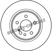 Brzdový kotouč TRW DF2596 - MERCEDES W140 S