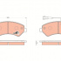 Sada brzdových destiček TRW GDB1703 - CITROEN JUMPER 06-