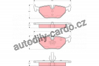 Sada brzdových destiček TRW GDB1430 - SAAB 9