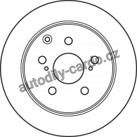 Brzdový kotouč TRW DF4927 - TOYOTA AVENSIS 05-