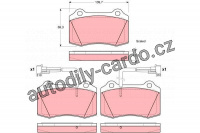 Sada brzdových destiček TRW GDB1392 - ALFA ROMEO GTV, FIAT COUPE
