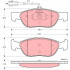 Sada brzdových destiček TRW GDB1387 - ALFA ROMEO 145, 146