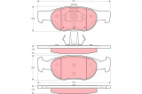 Sada brzdových destiček TRW GDB1382 - FIAT PUNTO