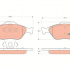 Sada brzdových destiček TRW GDB1419 - FORD FIESTA