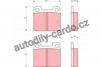 Sada brzdových destiček TRW GDB142 - ALFA ROMEO, FERRARI, PORSCHE