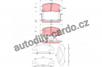 Sada brzdových destiček TRW GDB3376 - HONDA INSIGHT