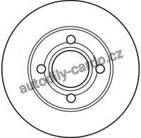 Brzdový kotouč TRW DF2598 - AUDI 80