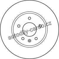 Brzdový kotouč TRW DF4928S - OPEL ANTARA 06-