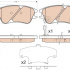 Sada brzdových destiček TRW GDB3377 - HYUNDAI ATOS