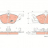 Sada brzdových destiček TRW GDB1351 - OPEL ASTRA G