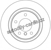 Brzdový kotouč TRW DF4069 - BMW 3 E46