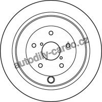 Brzdový kotouč TRW DF4929 - SUBARU TRIBECA 05-