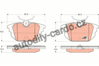 Sada brzdových destiček TRW GDB1333 - FIAT BRAVO, MAREA, ALFA ROMEO SPIDER