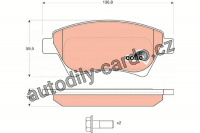 Sada brzdových destiček TRW GDB1552 - RENAULT MEGANE II