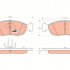 Sada brzdových destiček TRW GDB1322 - CITROEN XSARA, PEUGEOT 306