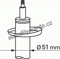 Tlumič pérování SACHS 314 136 - FIAT