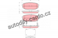 Sada brzdových destiček TRW GDB3384 - HYUNDAI ELANTRA