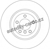 Brzdový kotouč TRW DF4389S - BMW 7