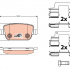 Sada brzdových destiček TRW GDB1708 - LANDROVER FREELANDER 06-