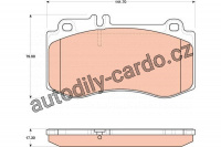 Sada brzdových destiček TRW GDB1822 - MERCEDES W212 E 09 -