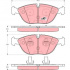 Sada brzdových destiček TRW GDB1285 - BMW 7