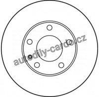 Brzdový kotouč TRW DF1557 - BMW (E24)