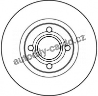 Brzdový kotouč TRW DF2601 - AUDI 80