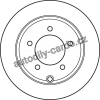 Brzdový kotouč TRW DF4931 - DODGE CALIBER 06-