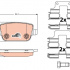 Sada brzdových destiček TRW GDB1709 - LAND ROVER FREELANDER 3.2 06 -