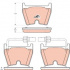 Sada brzdových destiček TRW GDB1688 - AUDI A4, RS4 QUATTRO
