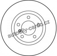 Brzdový kotouč TRW DF2732S - BMW E36 M3