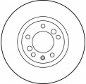 Brzdový kotouč TRW DF2733S - BMW E34 M5