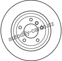 Brzdový kotouč TRW DF4212 - BMW 3 E46